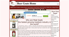 Desktop Screenshot of boergoatshome.com